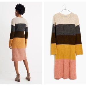Madewell Women’s Colorblock Midi Sweater Dress